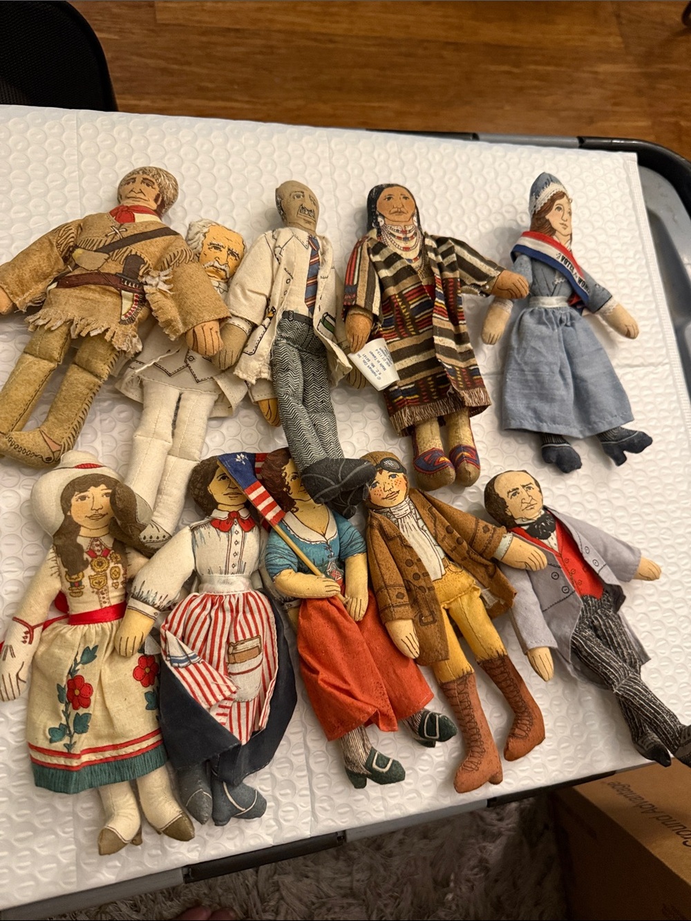 Handcrafted Multicolor Cloth Historical Dolls - Set of 10
